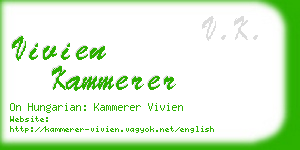 vivien kammerer business card